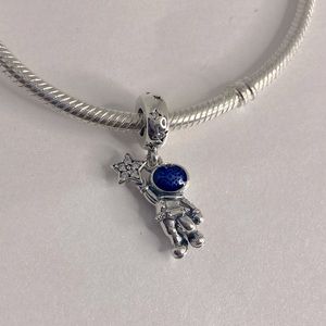 Authentic Pandora Traveling Galaxy Astronaut Sterling Silver 790030C01 Charm